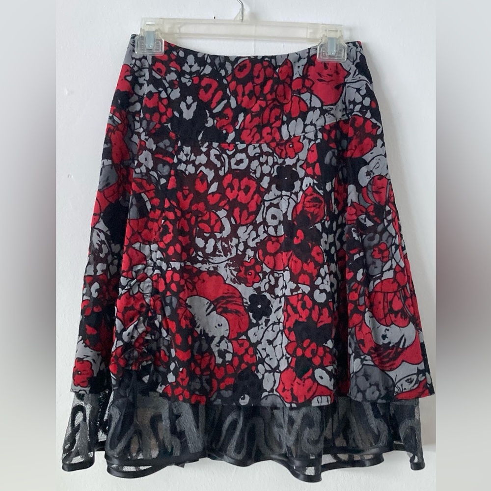 Bellanatur Skirt SZ S made in Berlin lace brocade fabric excellent